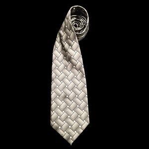 Vintage Chez Roffe Accessories Silk Necktie Handmade Italy Abstract Goif For Dad